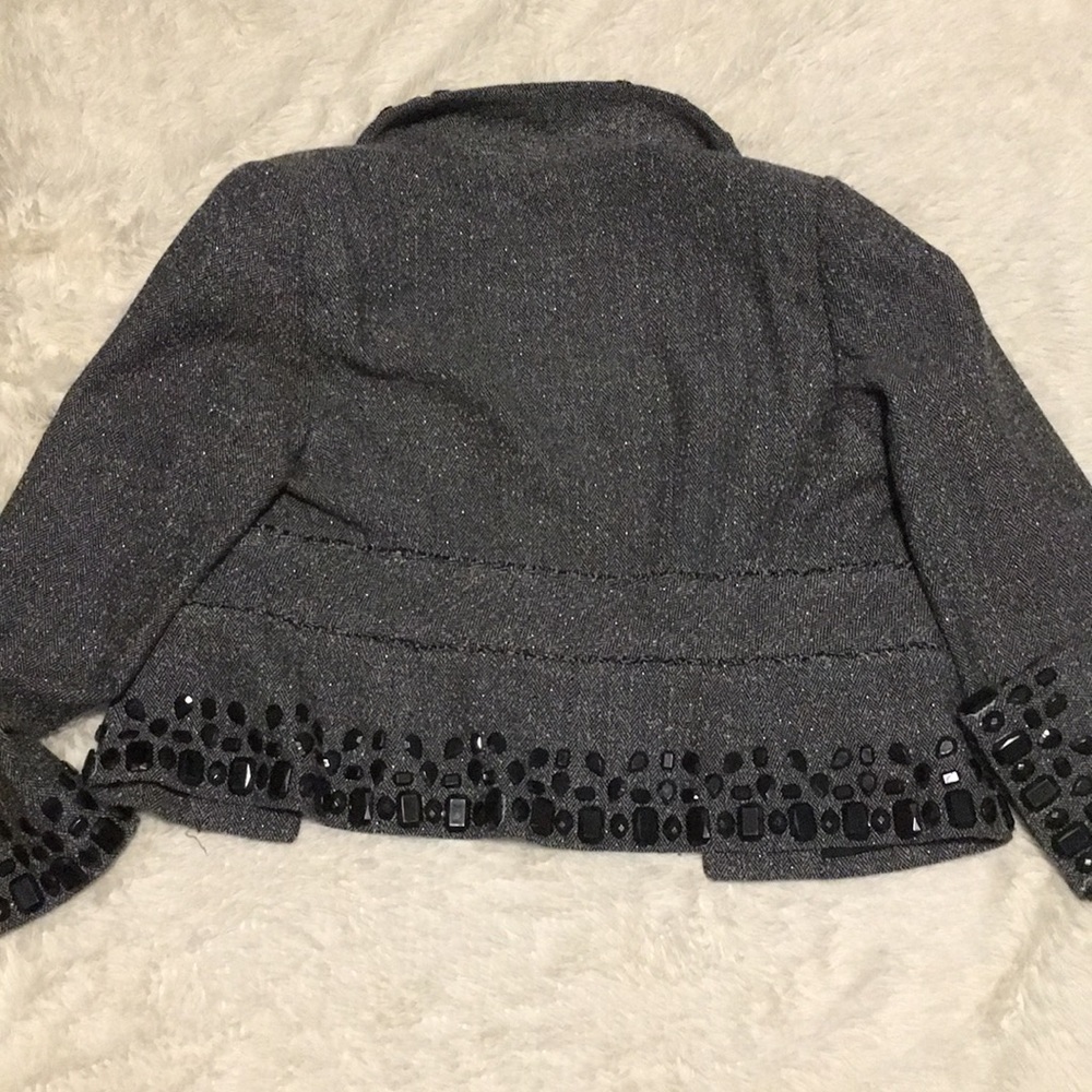 White House Black Market Tweed Jewel Jacket - Picture 6 of 6